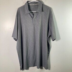 Mens Walter Hagen II Golf Polo Shirt Short Sleeves Golf Clubs Graphic 2XL Gray W